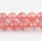 cherry quartz beads,10mm round, sold per 15.57-inch strand