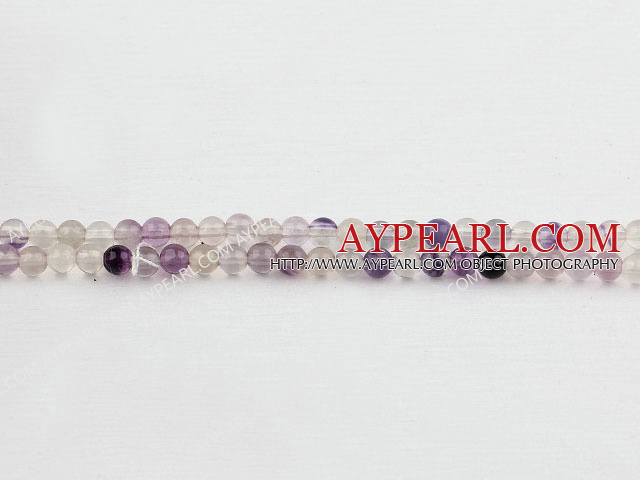 rainbow fluorite beads,4mm round, sold per 15.75-inch strand