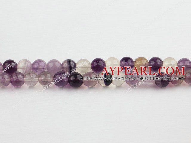 rainbow fluorite beads,8mm round, sold per 15.75-inch strand