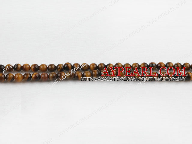 tigereye beads,4mm round,sold per 15.75-inch strand