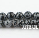 Snowflake beads,10mm round,sold per 15.75-inch strand