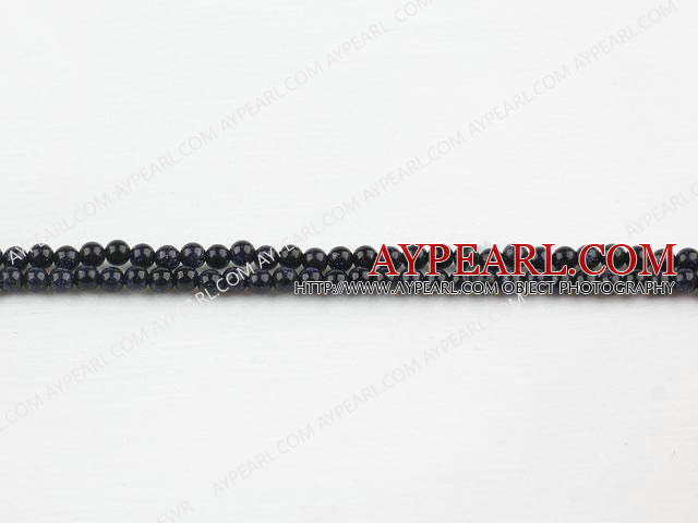 blue sandstone beads,4mm round ,sold per 15.75-inch strand