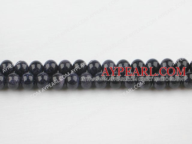 blue sandstone beads,8mm round ,sold per 15.75-inch strand