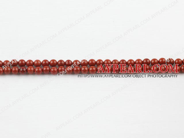 red gem beads,4mm round,sold per 15.75-inch strand