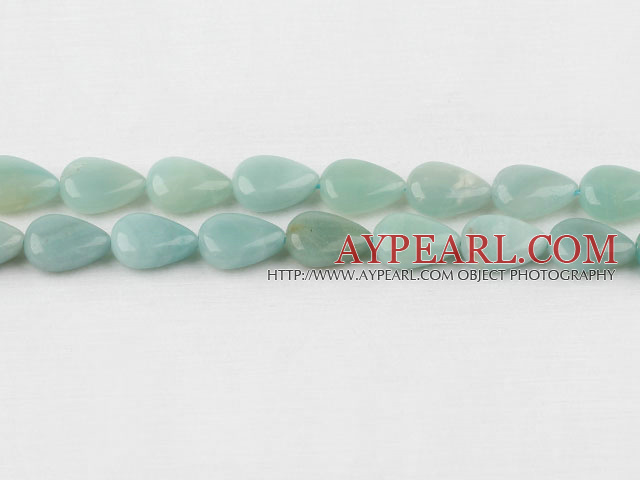 amazon beads,10*14mm flat teardrop,sold per 15.75-inch strand