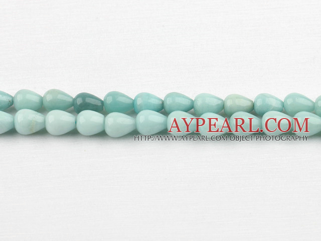 amazon beads,8*10mm teardrop,straight hole,sold per 15.75-inch strand