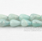 amazon beads,8*12mm teardrop,straight hole,sold per 15.75-inch strand