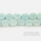 amazon beads,4*10mm,carved with rose, light green ,Sold per 15.75-inch strands