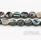 paua shell beads,8mm flat oval,Sold per 15.75-inch strands
