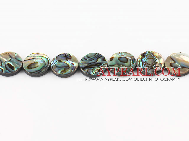 paua shell beads,16mm flat oval,Sold per 15.75-inch strands
