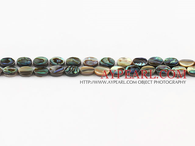 paua shell beads,6*8mm egg,Sold per 15.75-inch strands