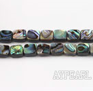 paua shell beads,6mm square,Sold per 15.75-inch strands