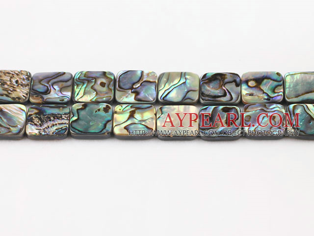 paua shell beads,14mm square,Sold per 15.75-inch strands