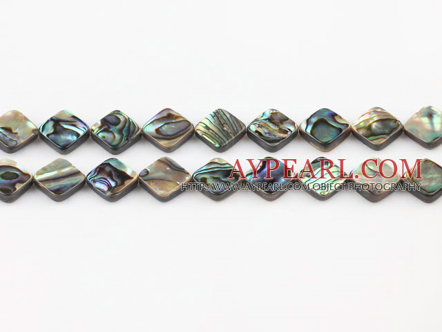 paua shell beads,10mm diagonal,Sold per 15.75-inch strands