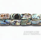 paua shell beads,10*14mm rectangle,Sold per 15.75-inch strands