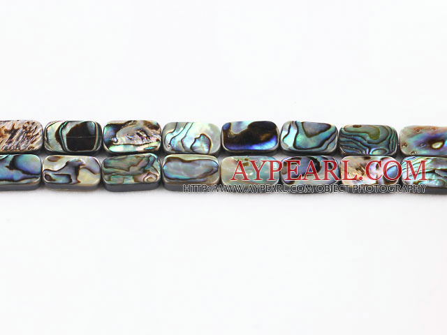 paua shell beads,10*14mm rectangle,Sold per 15.75-inch strands