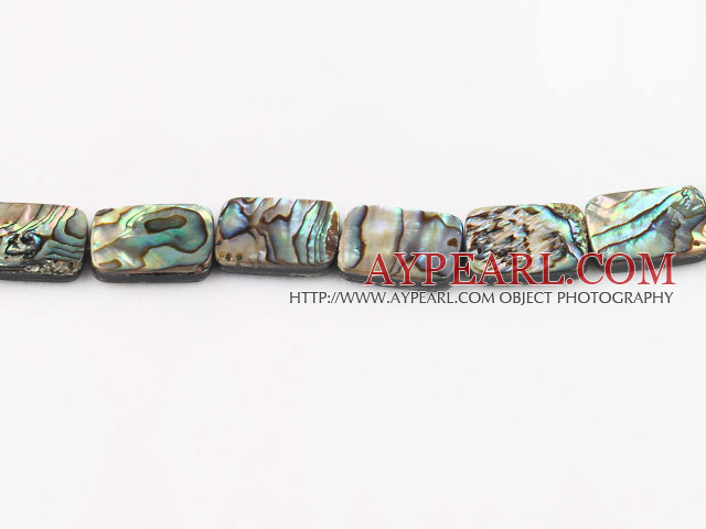 paua shell beads,13*18mm rectangle,Sold per 15.75-inch strands