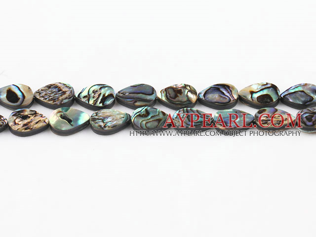 paua shell beads,10*14mm teardrop,Sold per 15.75-inch strands