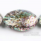 paua shell beads,38*53mm egg,Sold per 15.75-inch strands