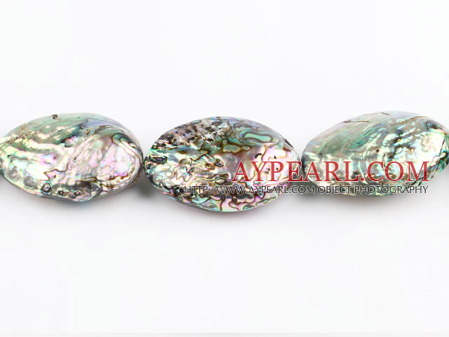 paua shell beads,38*53mm egg,Sold per 15.75-inch strands
