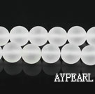 white crystal beads ,10mm round,color added,sold per 15.75-inch strand