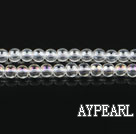 white crystal beads ,4mm round,color added,sold per 15.75-inch strand