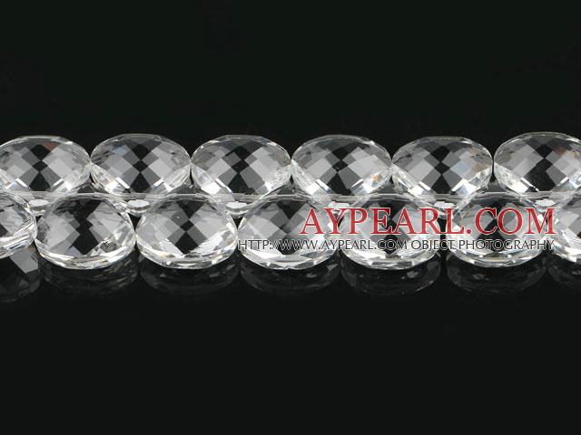 white crystal beads ,16*18mm flat teardrop,faceted,Sold per 15.75-inch strands