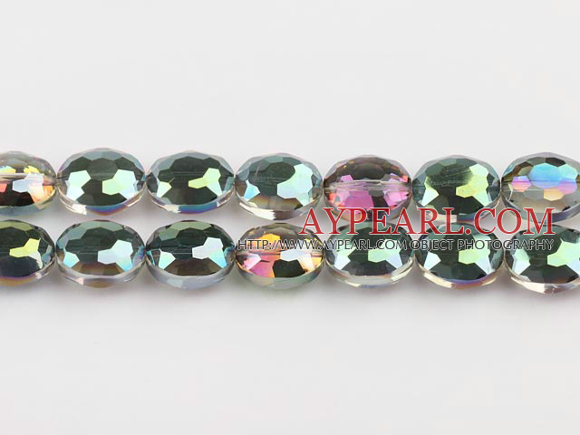 manmade crystal beads,8*13*16mm ,accompany with colors,sold per 15.16inches strand