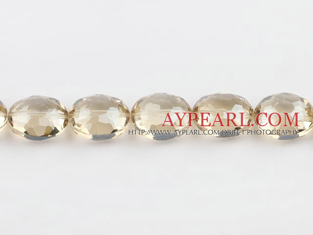 manmade crystal beads,11*16*20mm, champagne , Sold per 14.17inches strand