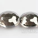 manmade crystal beads,13*20*24mm, grey, Sold per 14.17inches strand