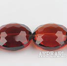 manmade crystal beads,13*20*24mm, red, Sold per 14.17inches strand