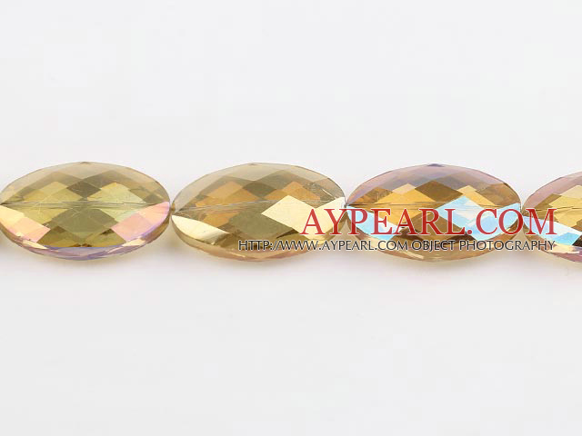 manmade crystal beads,10*20*33mm egg,accompany with the champagne color,Sold per 12.99-inch strands