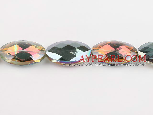 manmade crystal beads,10*20*33mm egg,accompany with the red color,Sold per 12.99-inch strands