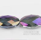 manmade crystal beads,10*20*33mm egg,accompany with the purple color,Sold per 12.99-inch strands