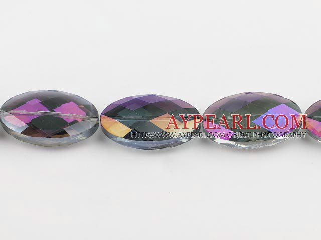 manmade crystal beads,10*20*33mm egg,accompany with the purple color,Sold per 12.99-inch strands
