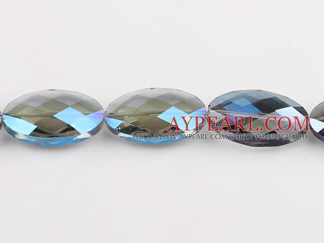 manmade crystal beads,10*20*33mm egg,accompany with the blue color,Sold per 12.99-inch strands