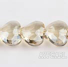 manmade crystal beads,8*15*18mm heart,accompany with the champagne color,Sold per 14.17-inch strands