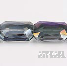 manmade crystal beads,10*18*22mm rectangle,accompany with red color ,sold per 13.58inch strand