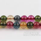 manmade burst pattern crystal beads,8mm round,faceted,sold per 16.14-inch strand
