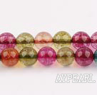 manmade burst pattern crystal beads,10mm round,sold per 15.75-inch strand