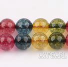 manmade burst pattern crystal beads,12mm round,sold per 16.14-inch strand