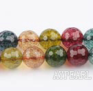 manmade burst pattern crystal beads,12mm round,sold per 16.14-inch strand