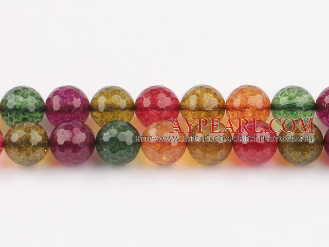 manmade burst pattern crystal beads,14mm round,faceted,sold per 16.14-inch strand