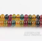 manmade burst pattern crystal beads,5*8mm round,,sold per 15.75-inch strand