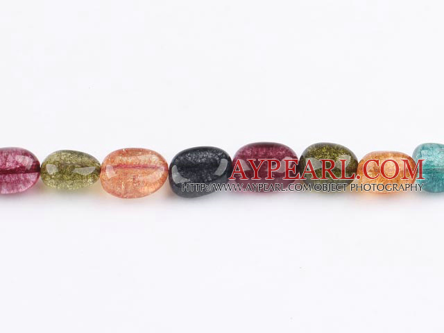 manmade burst pattern crystal beads,10*14mm baroque,sold per 15.75-inch strand