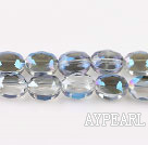 Crystal Beads, Grey, 6*9*12mm plating color, egg shape, Sold per 14.2-inch strand