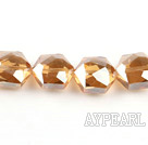 manmade crystal beads,9*14*16mm,accompany with the amber color ,Sold per 13.78inches strand
