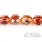 manmade crystal beads,9*14*16mm,accompany with colors,Sold per 13.78inches strand