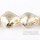 manmade crystal beads,12*19*22mm Baroque,accompany with silver champagne color, sold per 13.78inch strand