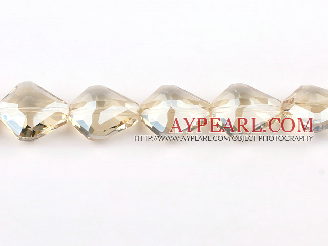 manmade crystal beads,12*19*22mm Baroque,accompany with silver champagne color, sold per 13.78inch strand